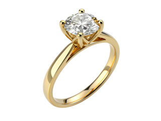 gold ring with diamonds