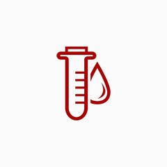 Analysis of blood  icon isolated on white background