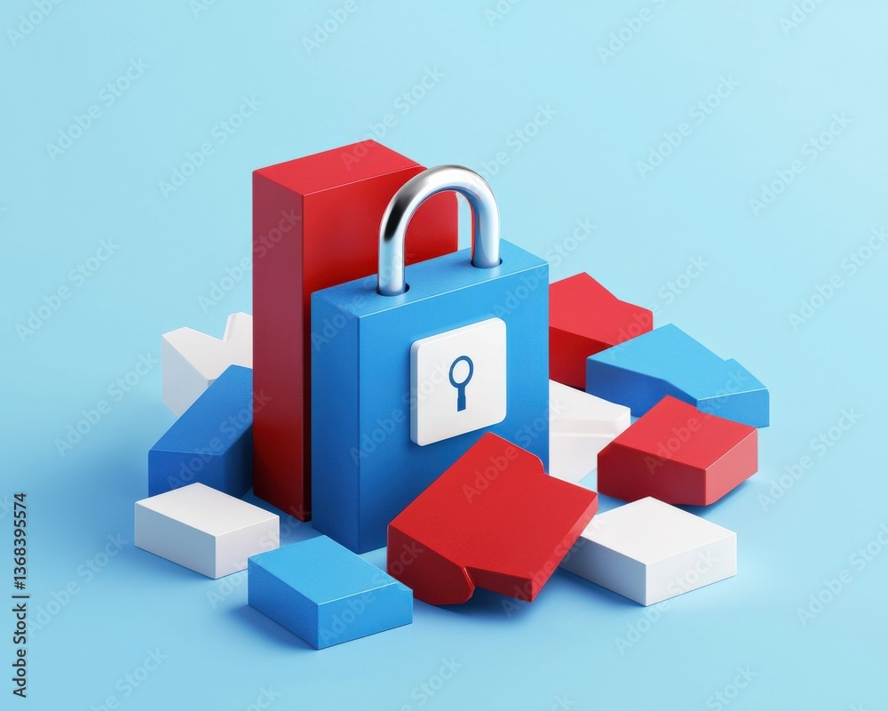 Poster mobile app displaying real-time election updates with a secure lock icon