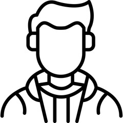 Young Man Icon Vector Element