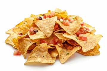 Delicious Nachos with Tasty Toppings &ndash; Classic Mexican Snack