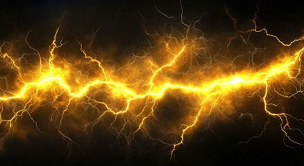 A striking image of bright, jagged lightning bolts against a dark backdrop, showcasing the raw power and beauty of electrical energy.