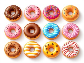 Obraz premium colorful donuts