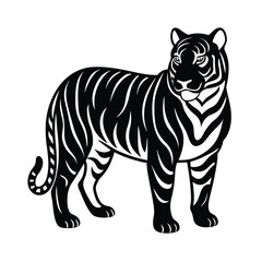 Obraz premium tiger vector illustration