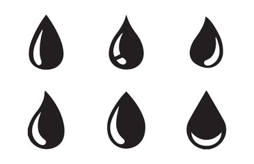 Water drop Splash silhouette with droplet. Water drop. Vector illustration eps 10