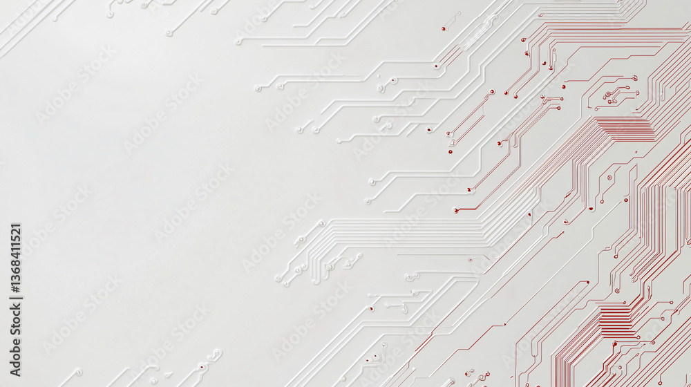 Poster abstract circuitry: an abstract view of intricately designed electronic circuitry, its pathways and 