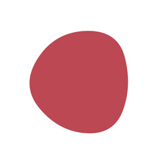 赤い変形円形フレーム　グラフィック素材