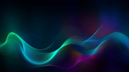 Abstract colorful light wave background design.