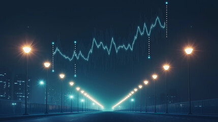 abstract digital chart