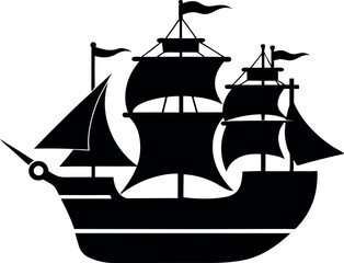 ship silhouette vector