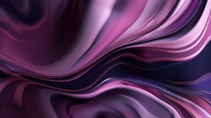 Fototapeta premium Abstract waves of purple and dark hues flowing.