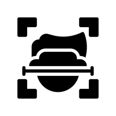 face tracking glyph icon