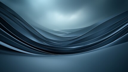 Obraz premium Abstract blue background with dynamic curved lines, modern design for various applications