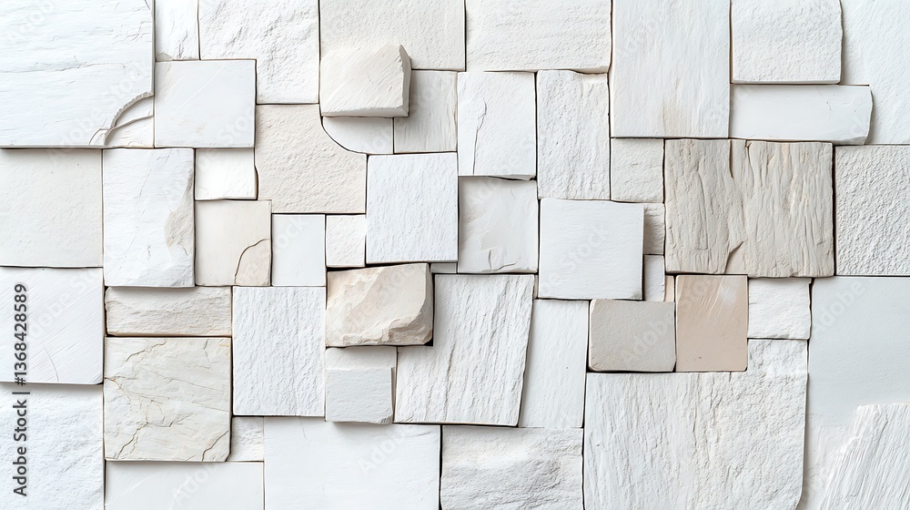 Poster abstract white rectangle mosaic texture background
