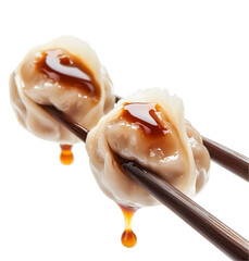 Fried dumplings with soy sauce. Gyoza. Healthy eating. Asian food