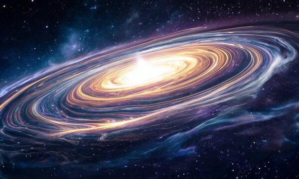 Explore the beauty of a spiraling galaxy in deep space