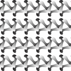 abstract seamless geometric floral black and white pattern mandala background