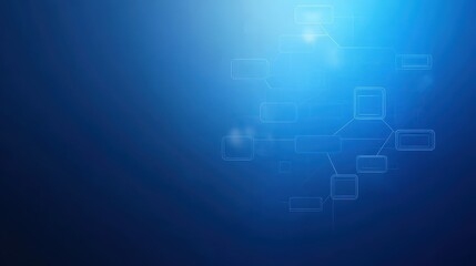 Fototapeta premium Abstract blue background with geometric square pattern, modern design for digital art and wallpaper