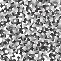 abstract seamless geometric floral black and white pattern mandala background