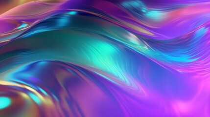 Vibrant abstract wave texture with colorful sheen.