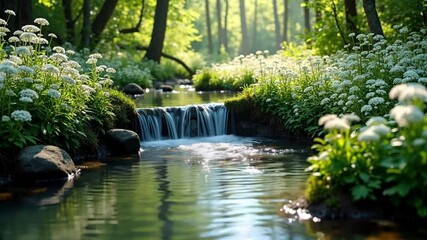 Calming Nature Sounds: Soft Flowing Rivers in a Peaceful Setting