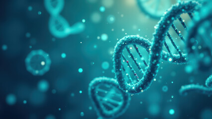 Close-up of molecular structure with NAD+ theme.