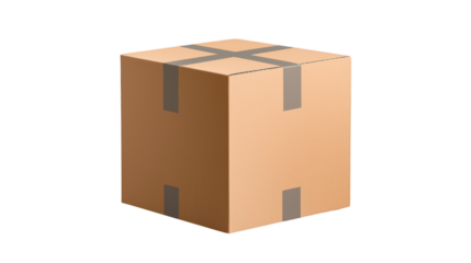 A classic cardboard box suitable for shipping, storage, or packing with a plain design and sturdy construction