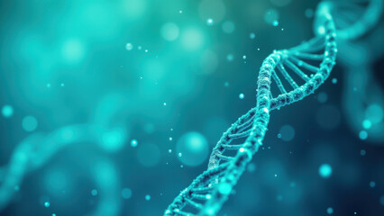 A digital illustration of Nicotinamide Adenine Dinucleotide (NAD) supplements featuring a three-dimensional rendering of NAD molecules with an abstract blue and purple background.