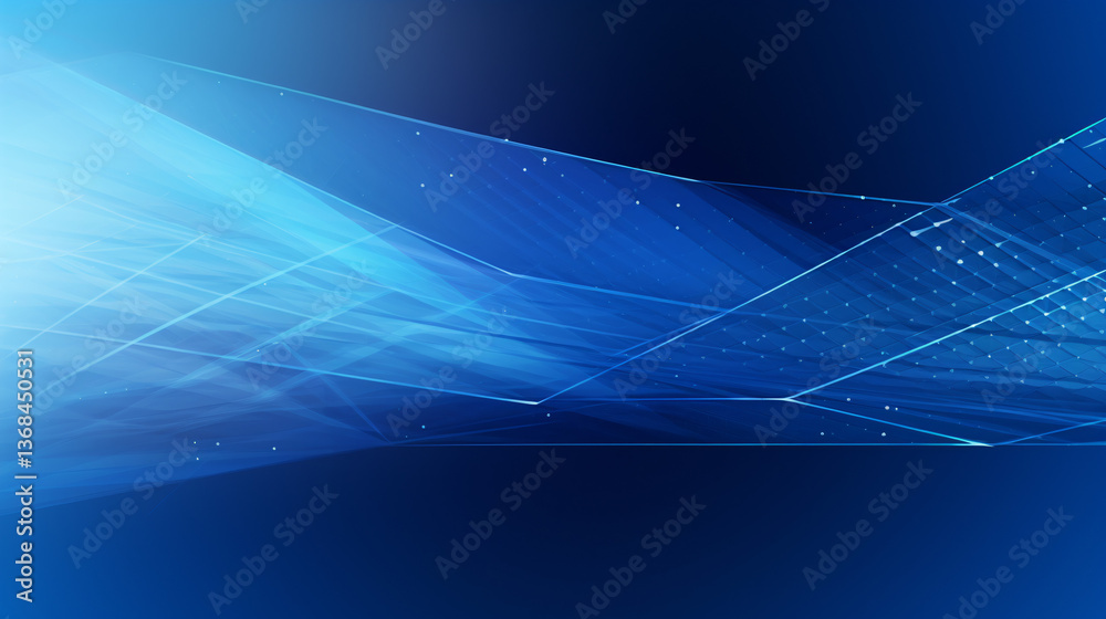 Poster a minimalistic banner design for a tech-focused digital theme, featuring a gradient blue background,