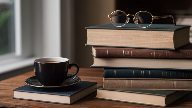 books and glasses