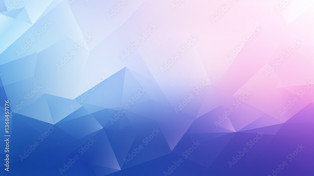 Poster A simple gradient background in blue and purple with a few geometric elements, creating a modern look.