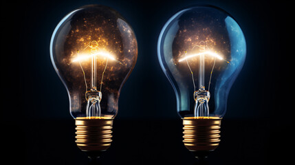 The "lightbulb two" concept represents innovative thinking, creativity, and new ideas in a visual form.