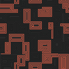 Abstract seamless pattern geometric textured mosaic endless graphic