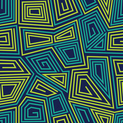 Abstract urban seamless pattern with sharp geometric line shapes