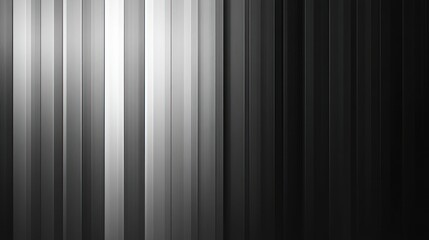 Obraz premium Abstract vertical grayscale stripes with light highlighting.