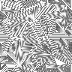 Mosaic thin line seamless pattern abstract endless texute
