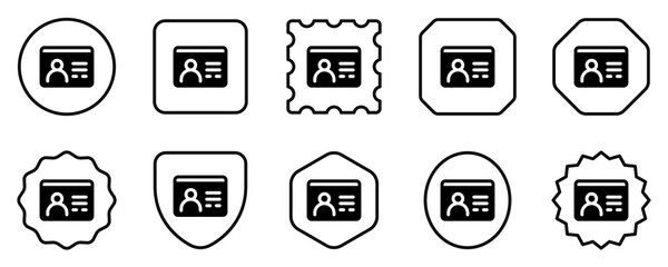 Editable profile, id, user, member, student vector icon. Online learning, course, tutorial. Part of a big icon set family. Perfect for web and app interfaces, presentations, infographics, etc