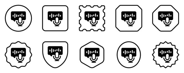 Editable podcast, audio book, chat, broadcast vector icon. Online learning, course, tutorial. Part of a big icon set family. Perfect for web and app interfaces, presentations, infographics, etc