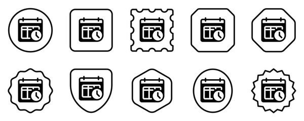 Editable timetable, schedule, agenda vector icon. Online learning, course, tutorial. Part of a big icon set family. Perfect for web and app interfaces, presentations, infographics, etc