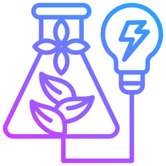 Energy and Natural Resources  Icon Symbol Outline Gradient
