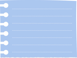 Cute pastel paper note