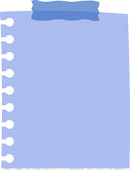 Cute pastel paper note