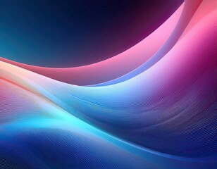 Obraz premium stylish minimalist abstract design featuring smooth, flowing gradients in neon and pastel tones. with fluid, wavy texture with soft lighting and a modern futuristic aesthetic