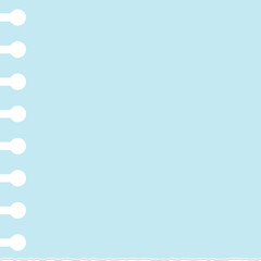 Cute Blue Paper Note