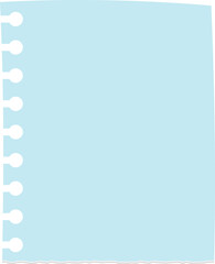 Obraz premium Cute Blue Paper Note