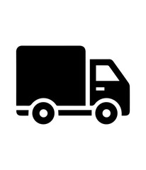 truck logo template with black and white color