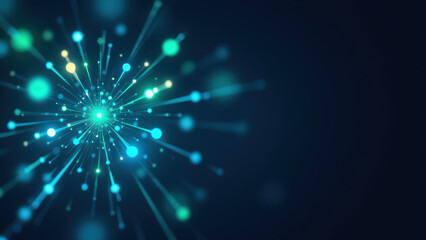 Fototapeta premium A vibrant and colorful graphic illustration representing Nicotinamide Adenine Dinucleotide (NAD+).