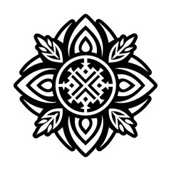 Obraz premium A filled style icon of cherokee pattern symbol