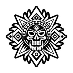 A glyph style icon of cherokee symbol