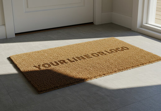 Door Mat Inside Mockup